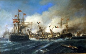 20/07/1866: Slag bij Lissa voor de kust van Dalmatië: de Oostenrijkers vernietigen de Italiaanse vloot.