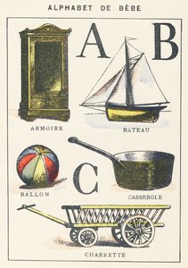 A B C: kast, boot, ballon, pot, kar door Unknown artist