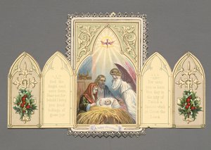 "Een vrolijk kerstfeest", kerstkaart door Unknown artist