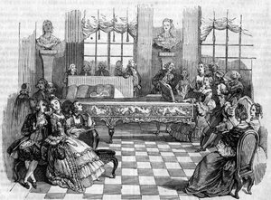 Een concert in de 18e eeuw door Unknown artist
