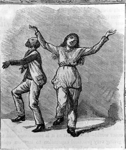 Een stel Shakers die dansen door Unknown artist