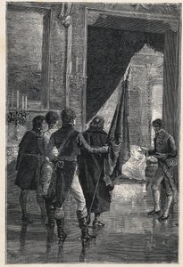 Een deputatie van Carbonari, de nationalistische geheime samenleving, wordt gepresenteerd aan Ferdinand I van de Twee Siciliën 1820