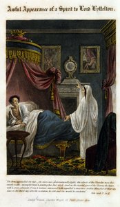 Een geest verschijnt voor Lord Littelton om zijn dood aan te kondigen. 1825. Bibl. Morando, Milaan.