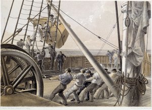 Een grote stipboei werd getekend op 2 aug. 1858 - in 