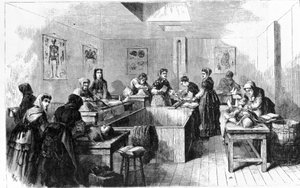 Een mortuarium in de Verenigde Staten in 1890 door Unknown artist