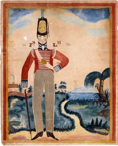 Een soldaat van het 7e Regiment of Foot (Royal Fusiliers) in het Caribisch gebied door Unknown artist