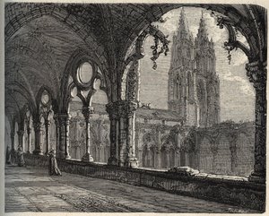 Abbaye Saint-Jean-des-Vignes - Soissons - gravure in 