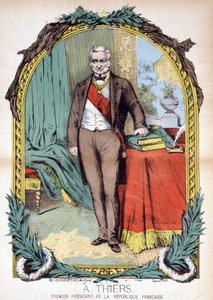 Adolphe Thiers (1797-1877), Franse politicus, journalist en historicus. door Unknown artist