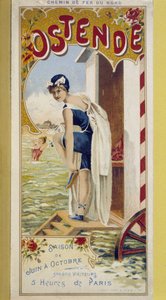 Reclameposter voor Oostende, eind 19e eeuw door Unknown artist