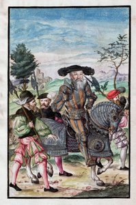 Albert van Brandenburg (Albrecht von Brandenburg-Ansbach) - Albert, Hertog van Pruisen (Uit: Kriegsordnung) door Unknown artist