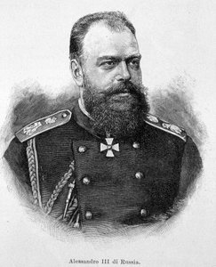 Alexander III (Alexandrovich) keizer van Rusland door Unknown artist