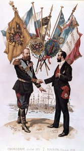 Alexander III bij de ondertekening van het Frans-Russische handelsakkoord (Kronstadt 1891 - Toulon 1893), Bianchetti-collectie