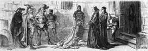 Alexander VI leverde Jeme, een Turkse prins, vergiftigd, stierf enige tijd later. Gravure uit de 19e eeuw. door Unknown artist