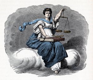 Allegorie van Justitie - 1882 door Unknown artist