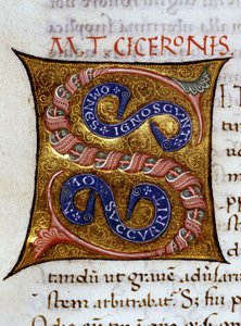 Alfabet: miniatuurletter S door Unknown artist