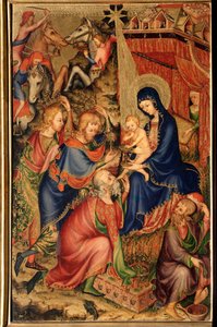 Altarolo del Bargello (Bargello altaarstuk) Aanbidding der Wijzen door Unknown artist