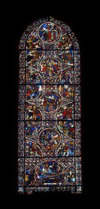 Ambulatoriumraam (glas-in-lood) door Unknown artist