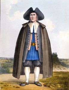 Amerikaanse Quaker, laat 18e eeuw door Unknown artist