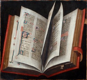 Een geopend liturgisch boek
