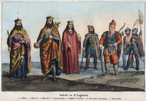 Oude koning van Hongarije - Attila - Bela I de Kampioen - Albert I van Duitsland