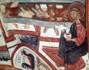 Apostel die wijn schenkt (detail)