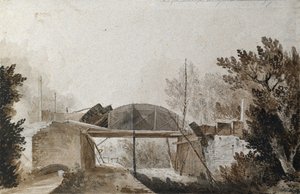 Boog van de Southampton-spoorweg over de Chelsea Road door Unknown artist