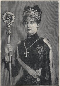Aartshertogin Margarethe Klementine van Oostenrijk - gravure uit 1892 door Unknown artist