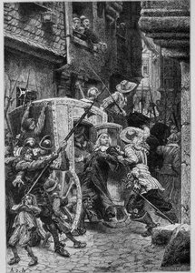 Arrestatie van Brousel (begin van de Fronde) in 