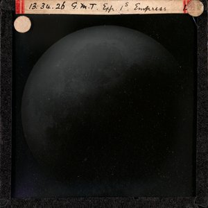Astronomische glasplaat van de maansverduistering (1910)
