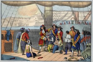 Augustus 1682: bombardement van Algiers door Duquesne. (Abraham, Markies Duquesne) door Unknown artist