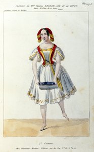Oostenrijkse danseres Fanny Elssler (1810-1884) in het ballet 