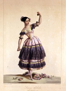 Oostenrijkse danseres Fanny Elssler (1810-1884) in het ballet 