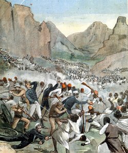 Slag bij Adoua tussen Italië en Ethiopië door Unknown artist