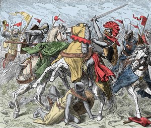 Slag bij de Elster: Rudolf van Zwaben dodelijk gewond