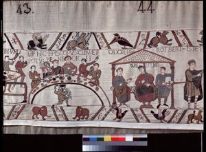 Bayeux-tapijt, bekend als Borduurwerk van Koningin Mathilde door Unknown artist