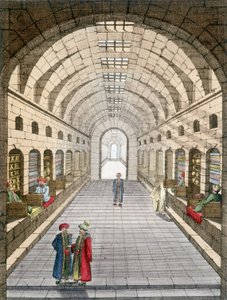 Bazar (souk) van Tunis, Tunesië door Unknown artist