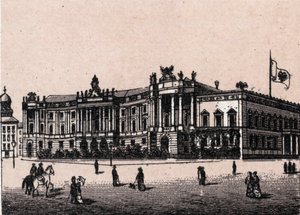 Berlijn, Duitsland: uitzicht op het Keizerlijk Paleis