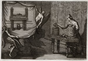 Royaumont Bijbel, Oude Testament: De tafel van toonbroden in de Tabernakel. Illustratie uit 1811. door Unknown artist