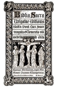 Biblia Sacra, Doornik 1881 - Biblia Sacra, Vulgatae Editionis, Sixit V. Pont. Max. Jussu recognita ed ed Clementis VIII auctorita