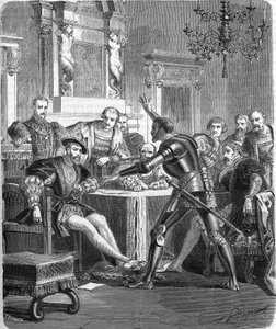 Blaise de Monluc (1502-1577), maarschalk van Frankrijk aan het hof van François I. Gravure uit de 19e eeuw.