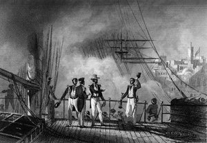 Bombardement van Tanger door de Prins van Joinville. in 