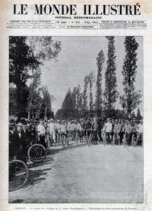 Bordeaux - de start van de Parijs-Bordeaux race - omslag van 