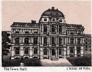 Boston, Verenigde Staten: uitzicht op het stadhuis. Uit 