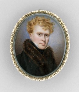 Broche met portret van een man, ca. 1840 door Unknown artist