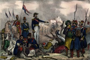 Kamp van Arabische gevangenen van het Franse leger van Afrika, Algerije door Unknown artist