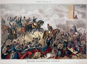 Campagne van Italië: Slag bij Solferino, 24 juni door Unknown artist