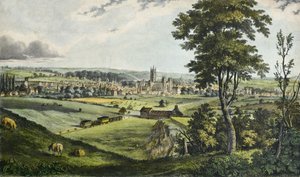 Canterbury vanaf de spoorweg door Unknown artist