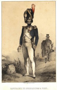 Kapitein van grenadiers te voet door Unknown artist