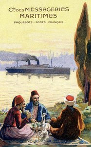 Kartonnen van de Franse rederij wereldwijd. door Unknown artist