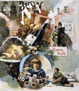 Italiaanse kerstkaart. 1893.